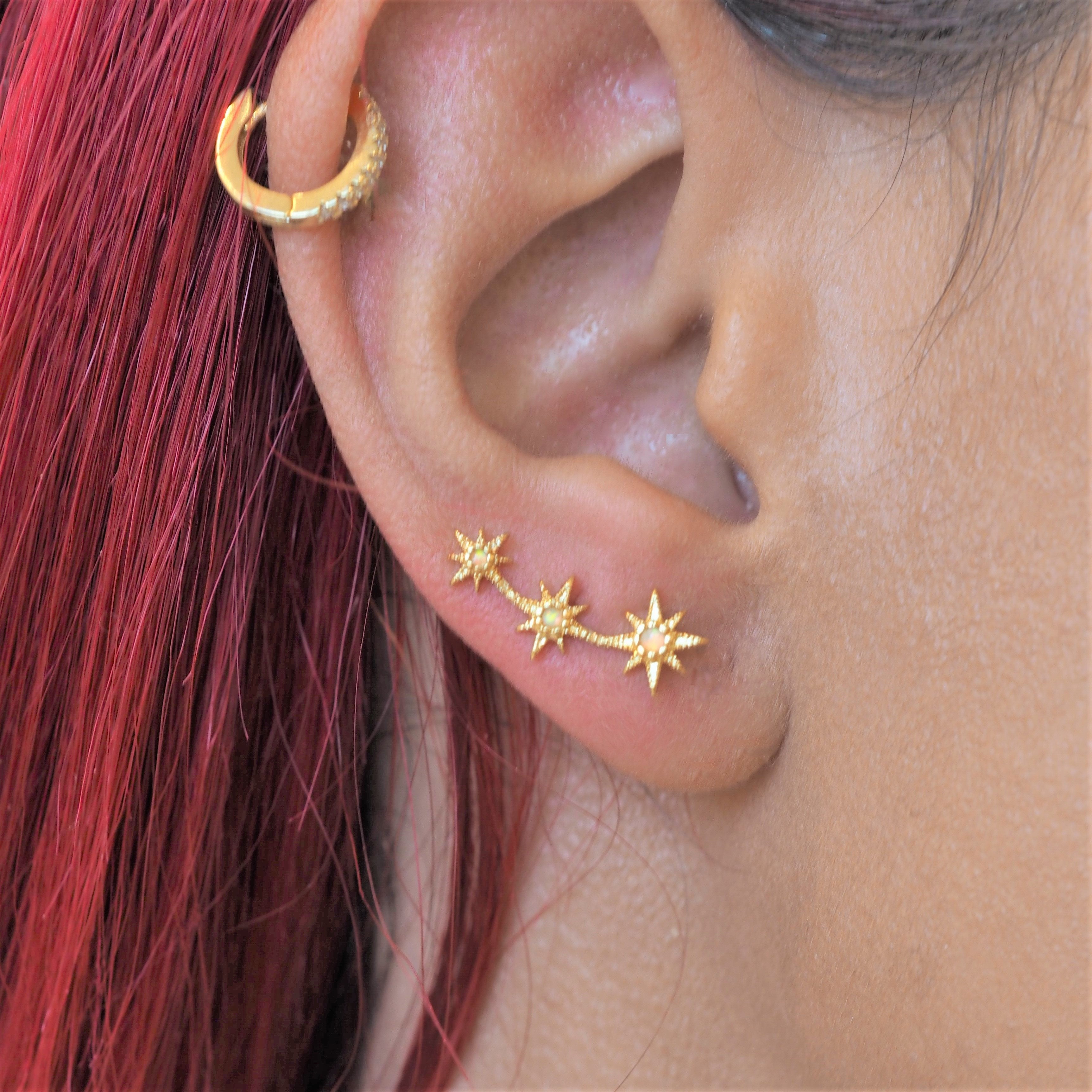 Sunburst Opal Earrings